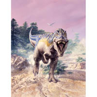 Tyrannosaurus rex charging  (c) John Sibbick