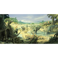 Hadrosaur herds (c) John Sibbick