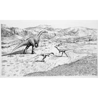 Prosauropods, small Theropods  (c) John Sibbick